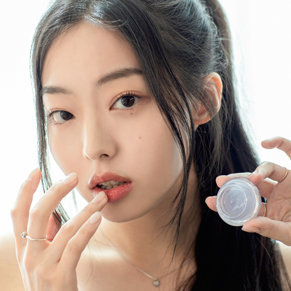 peach peptide repair lip balm #iceblue (8g)